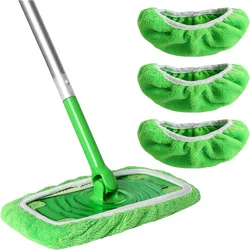 3PCS Mop Cloth Reusable Pad For Swiffer Sweeper Mop Washable Microfiber Pad Cleaning Pad For Bathroom Kitchen Living Room