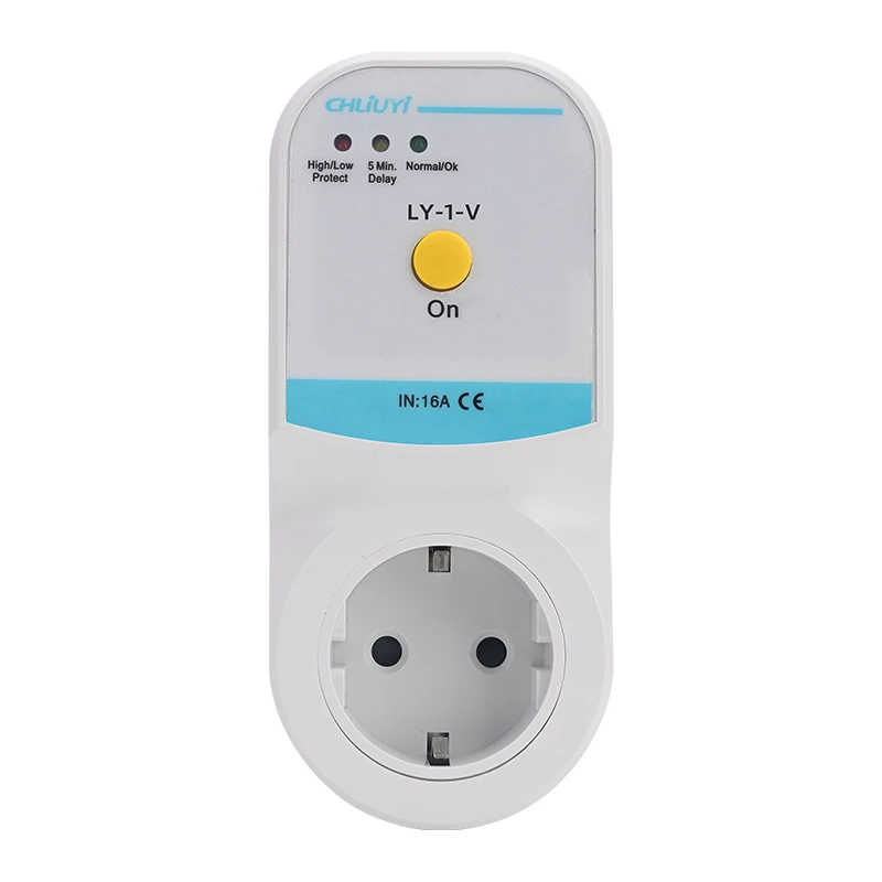 Metered socket 220V 16A with overvoltage and undervoltage protection overcurrent and overload protection