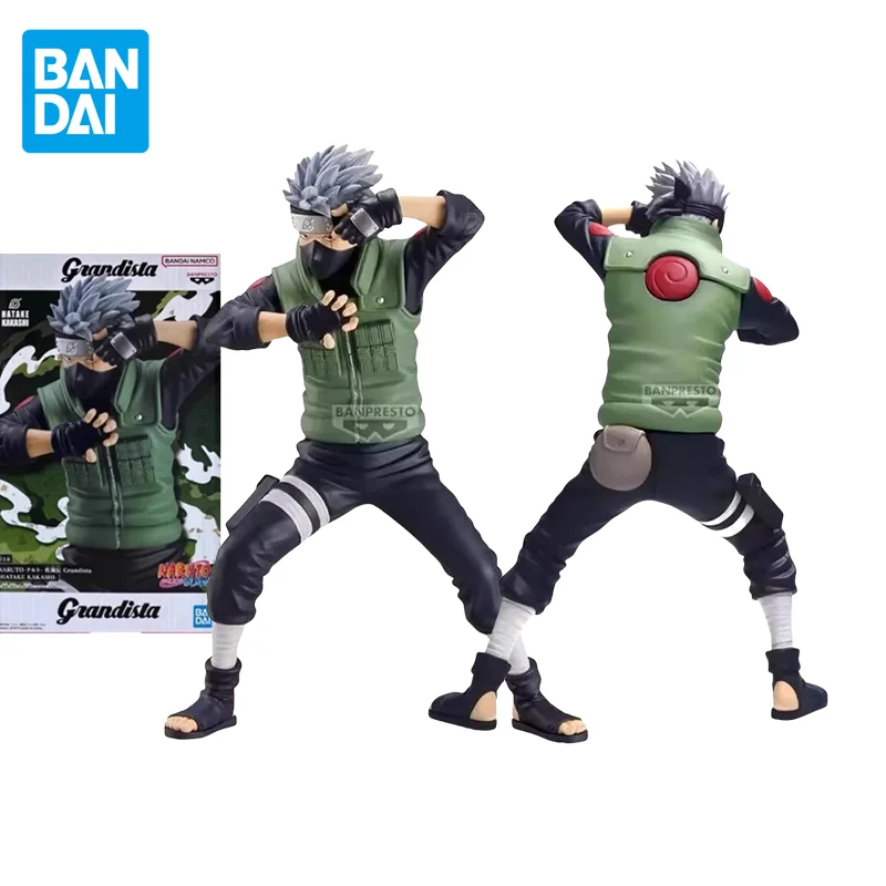 

Bandai Original NARUTO Anime Figure Grandista Hatake Kakashi Action Figure Toys for Kids Gift Collectible Model Ornaments