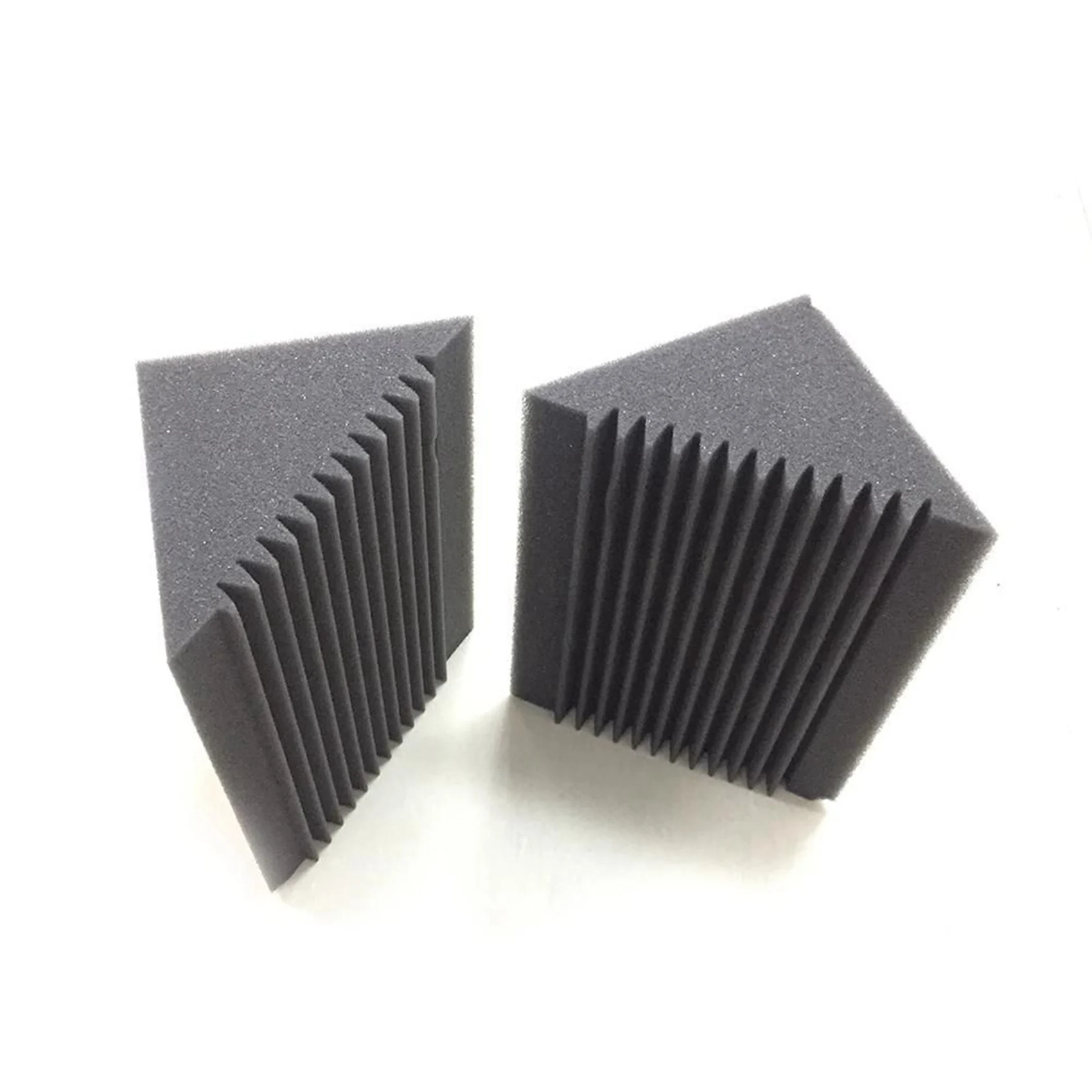 

AA75-24 PCS Acoustic Foam Charcoal/Black Bass Trap Sound Absorption Studio Soundproofing Corner Wall 12 X 12 X 24 Cm