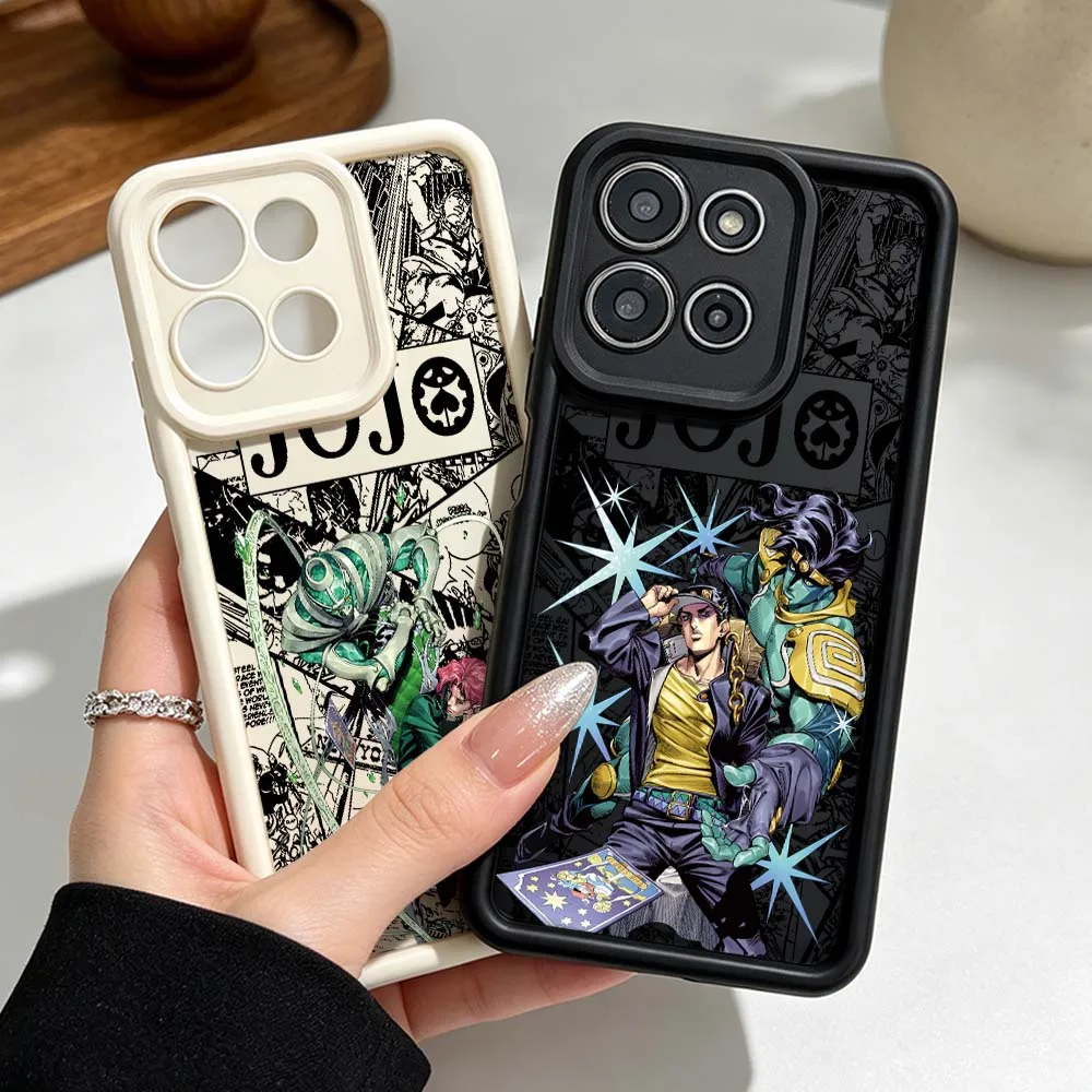 Coque de téléphone mignonne JOJO pour Motorola Moto G86 G85 G75 G56 G06 Edge 70 60 50 Fusion Eye Ladder, en silicone