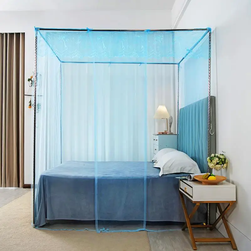 Traditional Style Mosquito Net for Double Bed Home Use Simple Design Single Door Opening No Assembly Required Suitable for Do...
