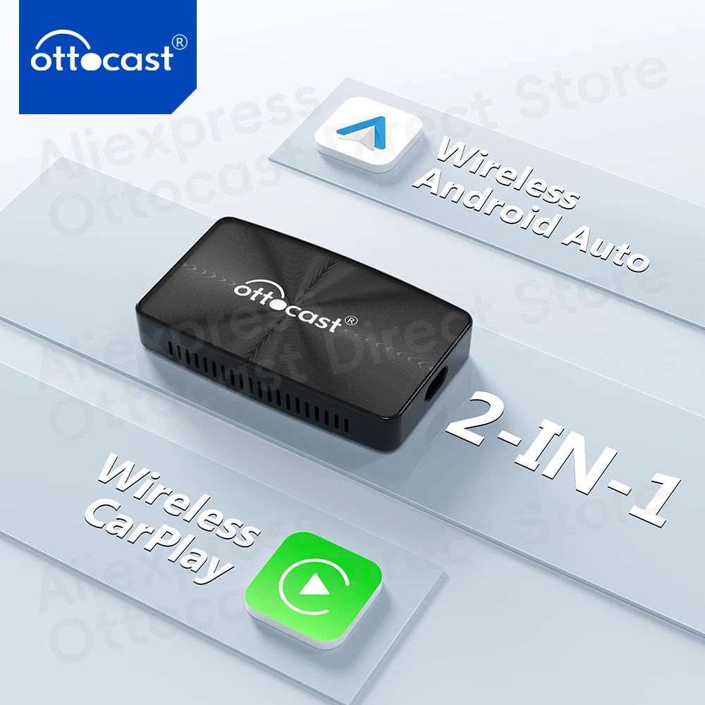 

Ottocast U2-X Pro Wireless CarPlay Android Auto Adapter for Factory Wired CarPlay Car Accessories Plug And Play Original New