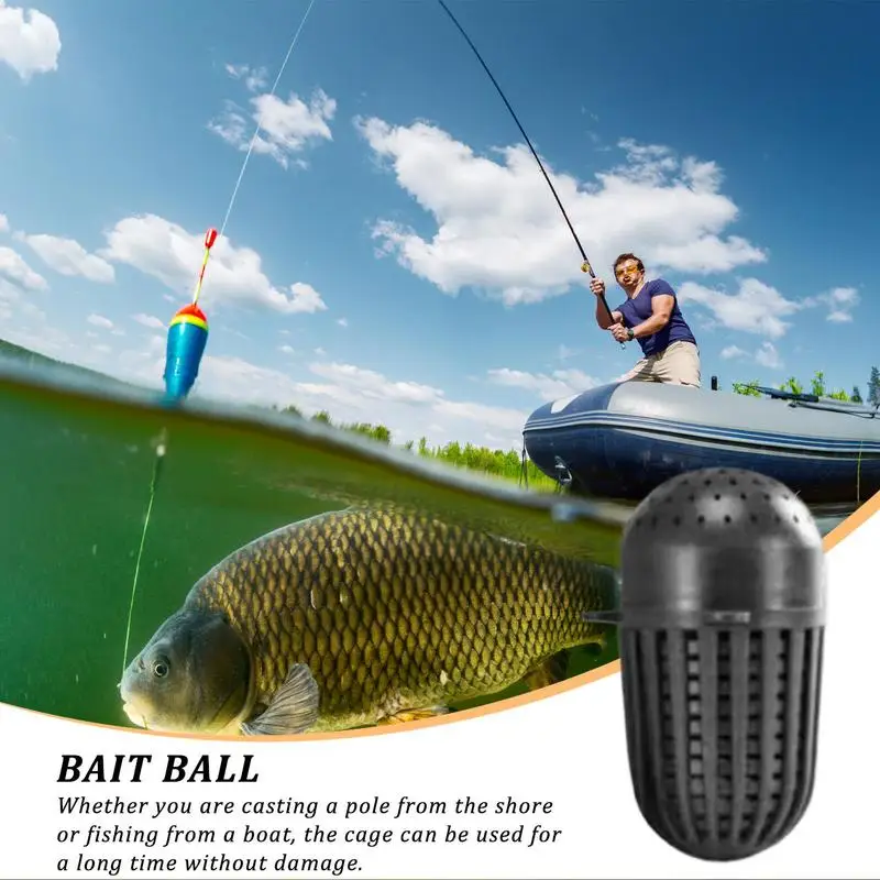 Bait Ball Cage Fishing Tackle Cage Sturdy Portable Cage Basket Feeder Lure Cage Bait Lure Feeders Basket Holder For Fish Shrimp