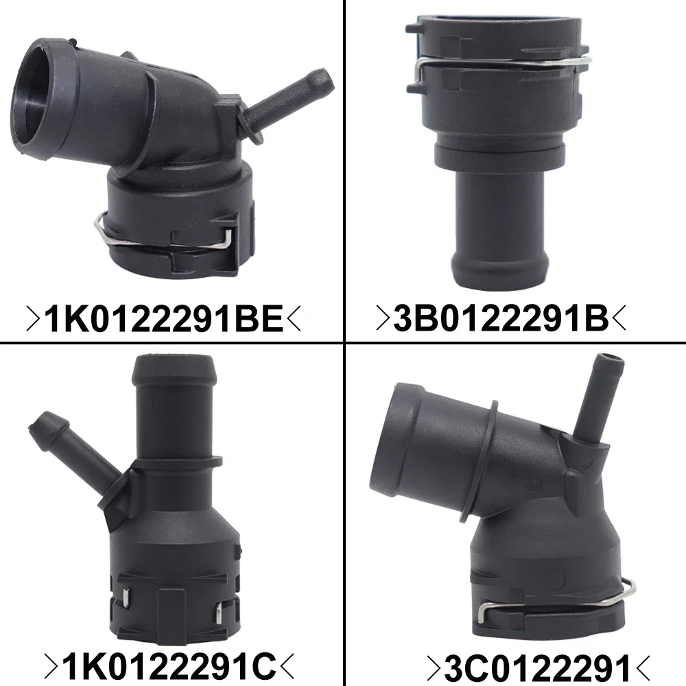 For VW Golf 5 6 Passat B6 B7 Octavia 1Z A3 8P Leon Mk2 Coolant Radiator Hose Coupling Flange Connector 2007 2008 2009 2011 2013