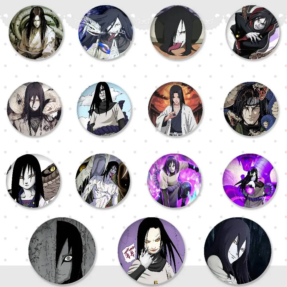 Orochimaru Abzeichen Weiche Blechpins Brosche Metall-Emblem Maßgefertigter Schmuck Zubehör für Hut Tasche Revers
