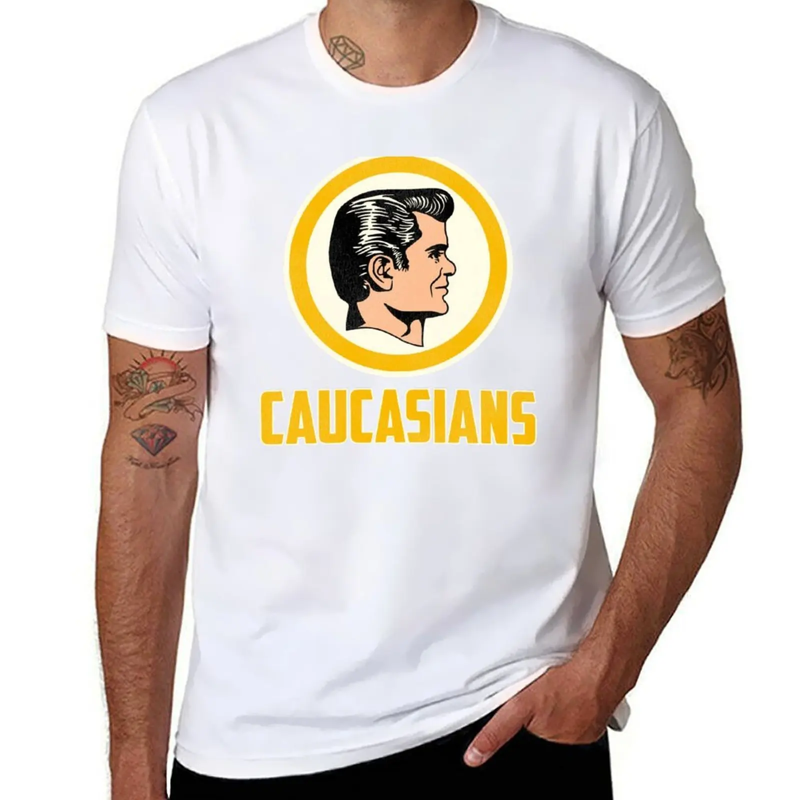 

WASHINGTON CAUCASIANS T-Shirt t shirts cotton 100% man t shirts graphic T-Shirt