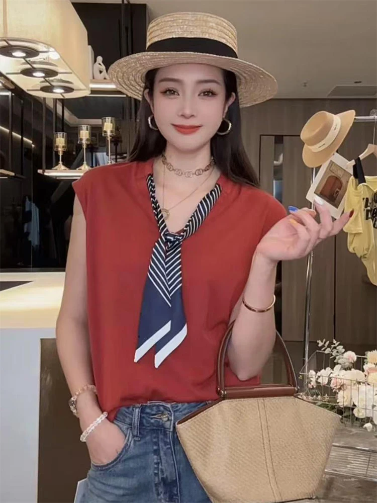 

Женская модная футболка с V-образным вырезом и коротким рукавом, асимметричный дизайн, свободный крой, влагоотводящая, для повседневной носки