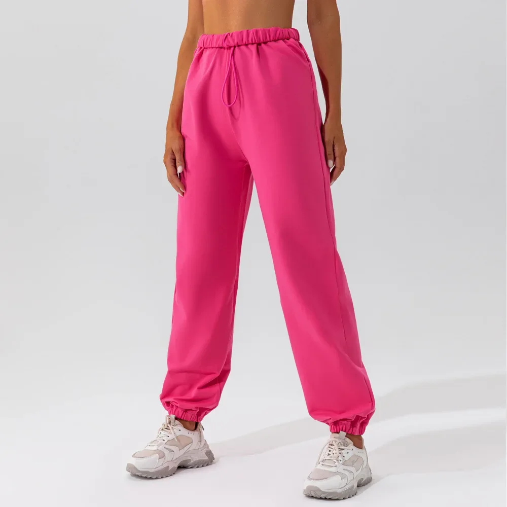 

Cotton Sweatpants Pocket Yoga Pants Outdoor Casual Female Sweatpants Fitness Running Gym Pants Loose Sports Pants Women