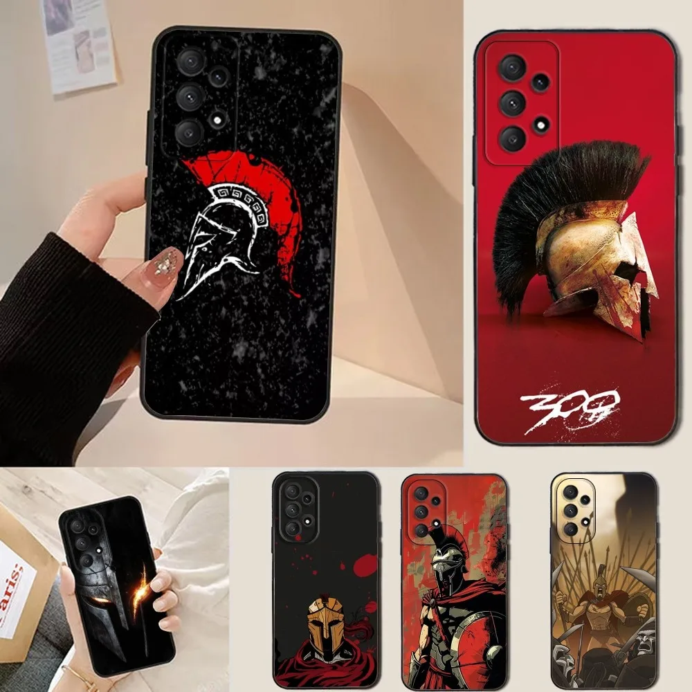 

Flim 300 S-Spartans Phone Case For Samsung Galaxy A13,A21s,A22,A31,A32,A52,A53,A71,A80,Soft Black Shell