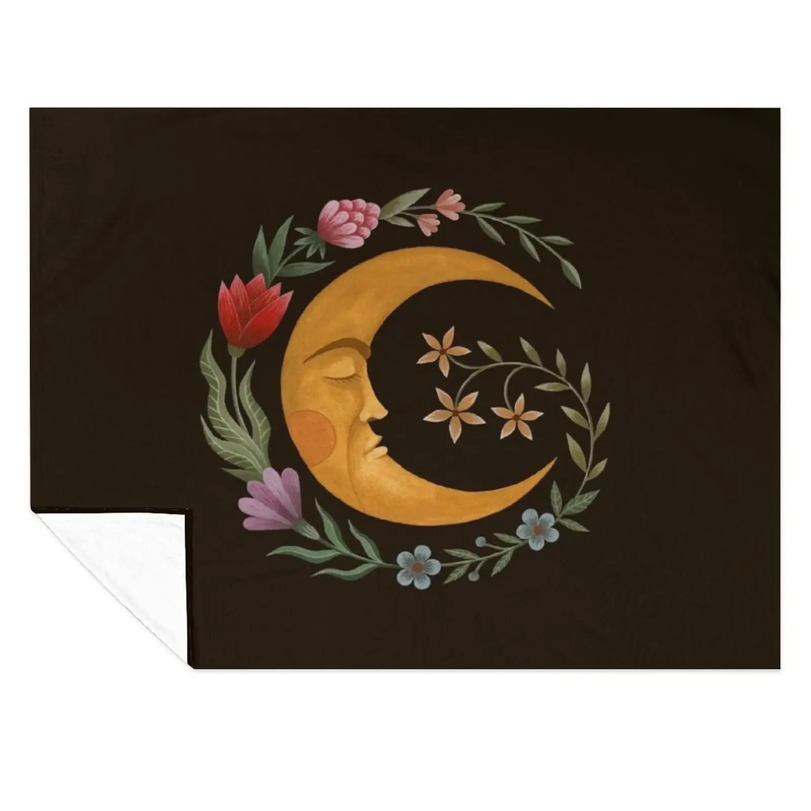 

Midsummer Moon Throw Blanket Hairy decorative Custom Furry Blankets