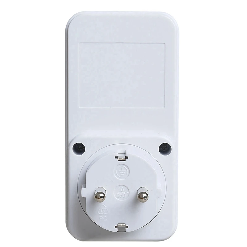 Automatic Voltage Protector Socket 170-260V Voltage Protector Safe Protector 5-6 Mins Delay Socket Switcher EU Plug