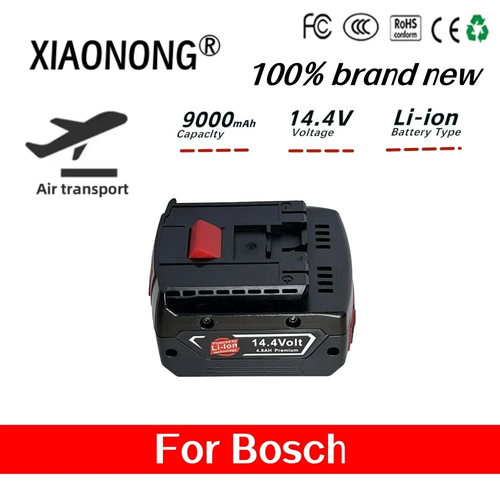 

14.4V 4800mAh Rechargeable Li-ion Battery cell pack for BOSCH Cordless Electric Drill Screwdriver BAT607,BAT607G,BAT614G