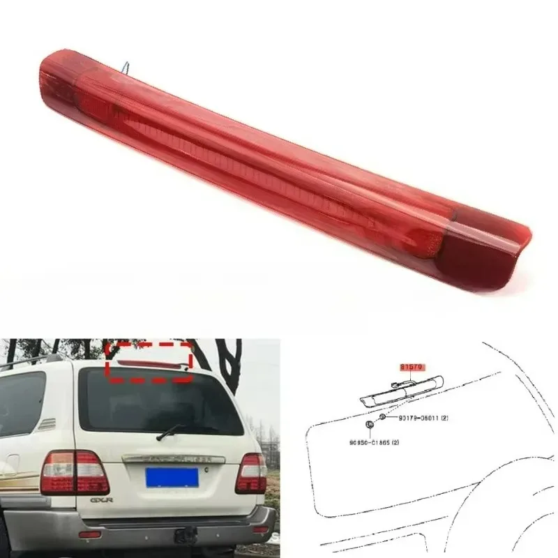 랜드크루저 LC100 LX470 1998-2001 2002 2003 2004 2005 2006 2007용 LED 브레이크 라이트 테일 램프 하이 마운트