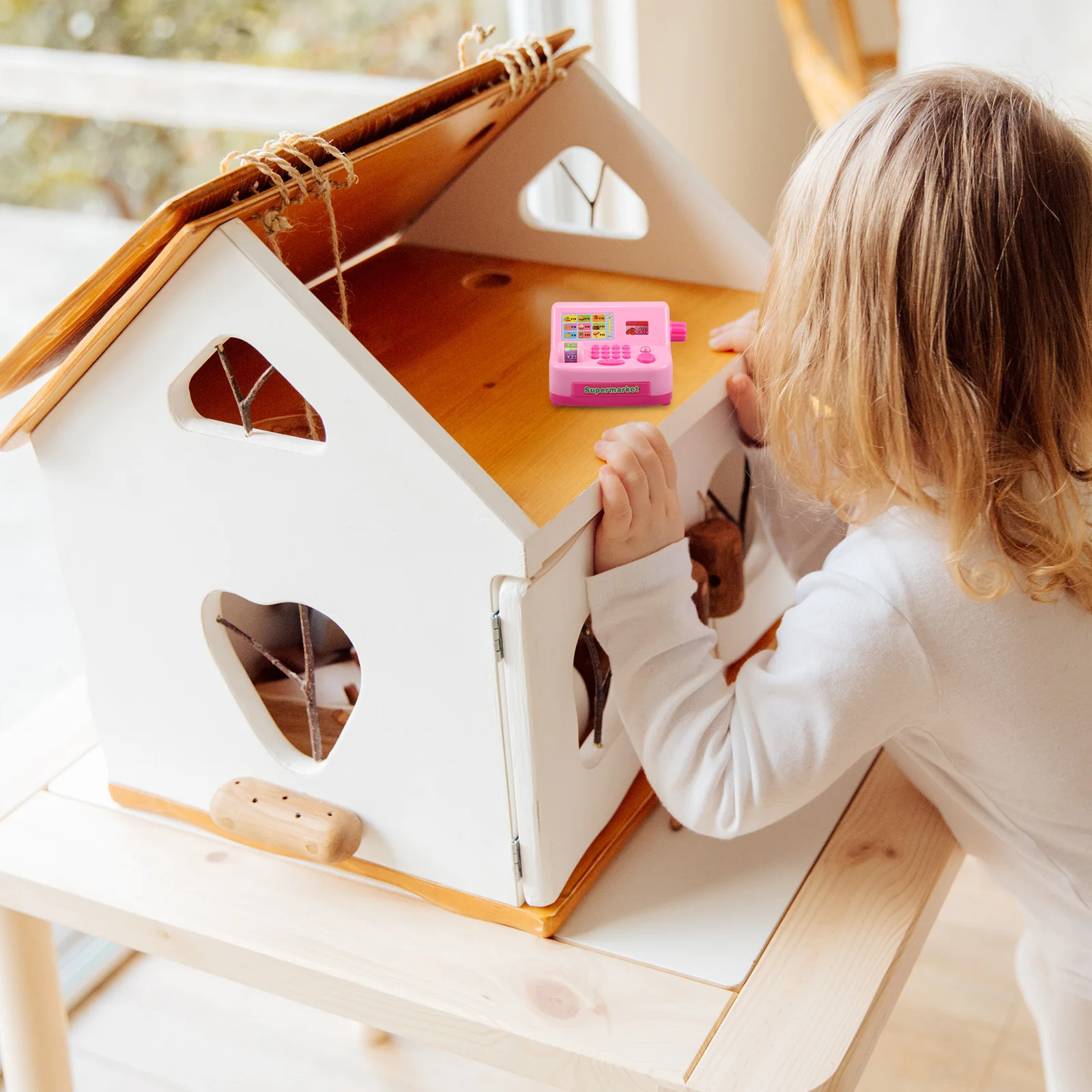 

Childs Cash Register Plaything Realistic Design Authentic Scenarios Social Skills Roleplay Abilities Learning Fun