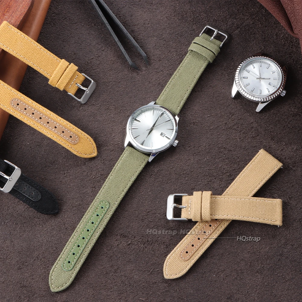 20mm 22mm Canvas Leather Watch - огляд і ціна Canvas Strap Watch