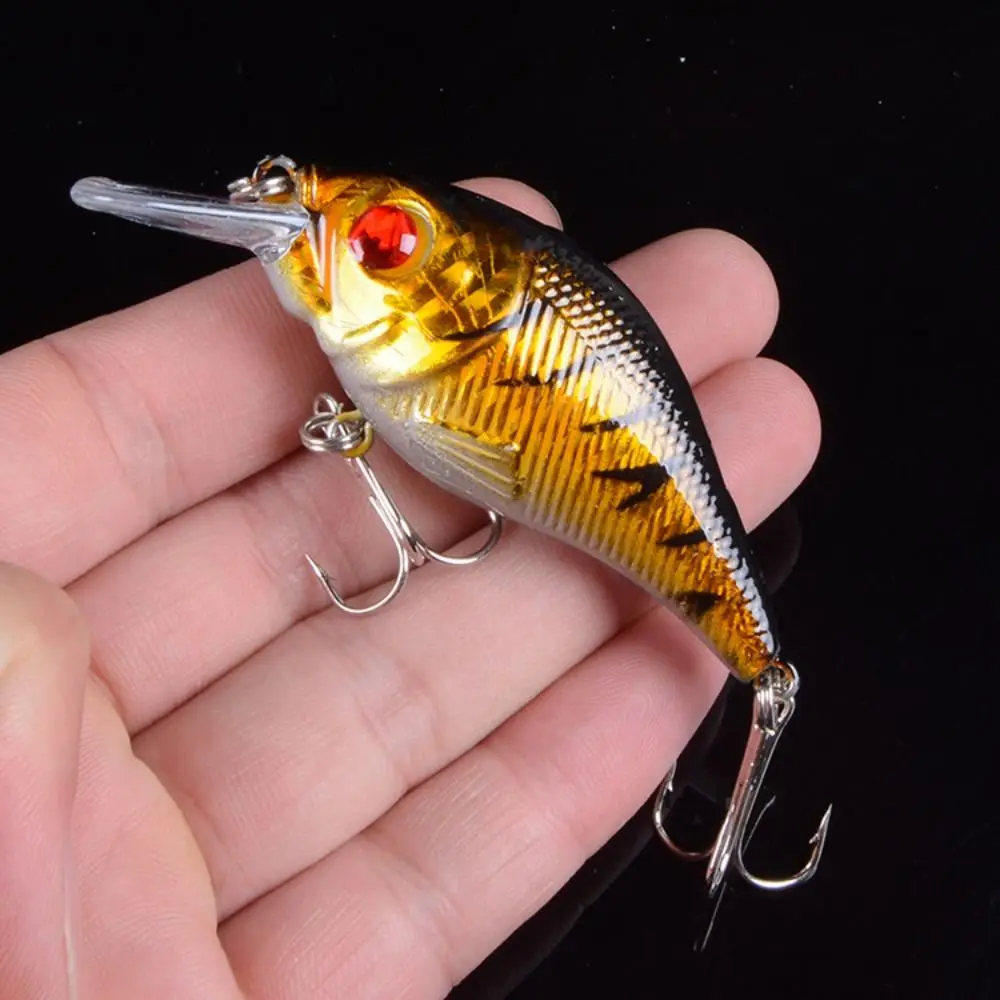 Bait Artificial Wobbler Fish Fake Bait Floating With 3D Eye Fishing Lures Bionic Fish Bait Hard Bait Little Fat Fish Bait