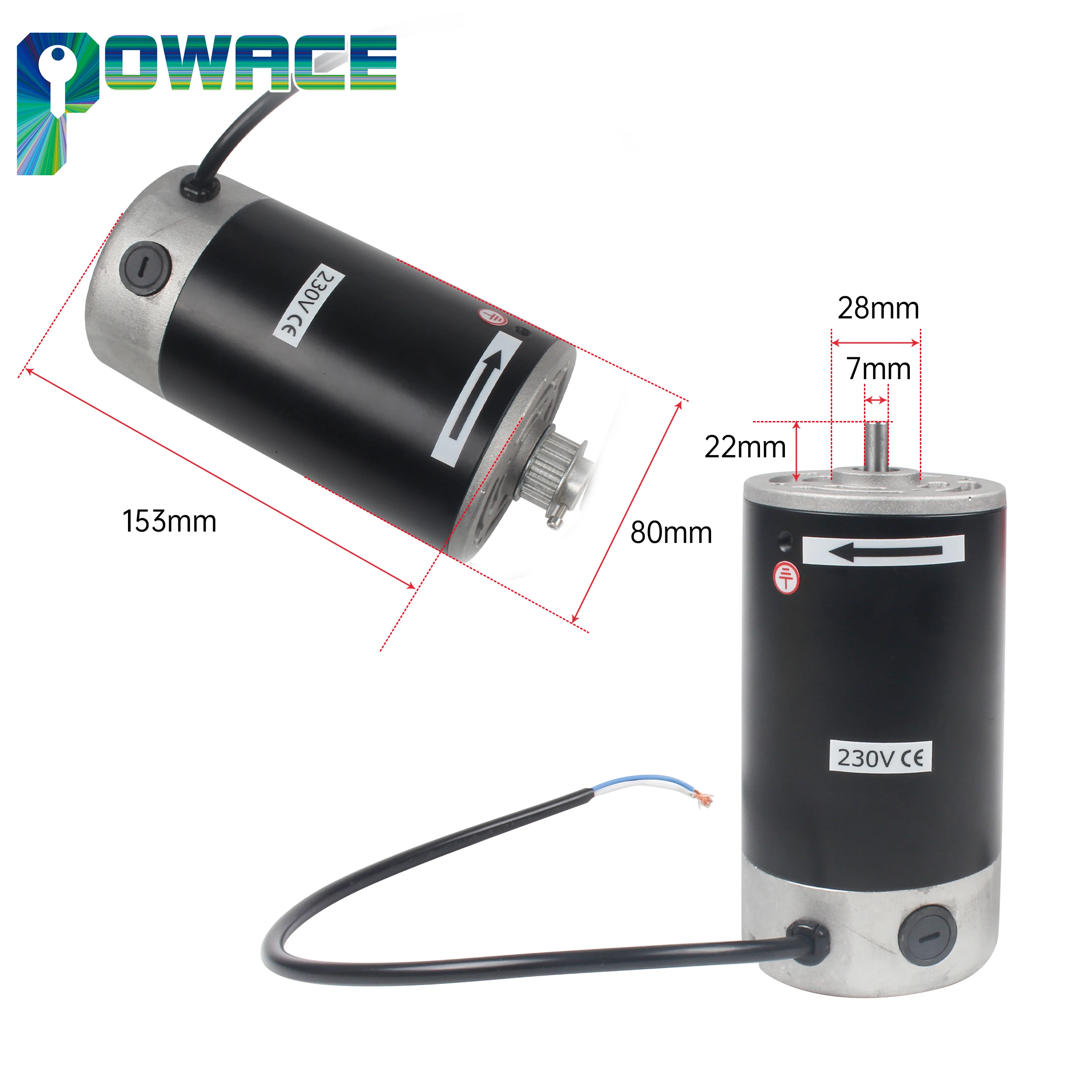 DC 600W Mini Lathe Motor Brushed Timing Pulley Wheel With For CJ 0618 Lathe Machine Part Accessories Tool