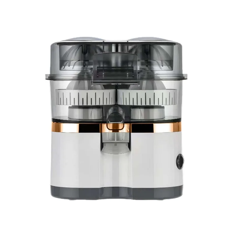Dual Head Automatic Citrus Juicer Machine Electric Lemon Orange Press with Pulp Separation for Home Kitchen Use