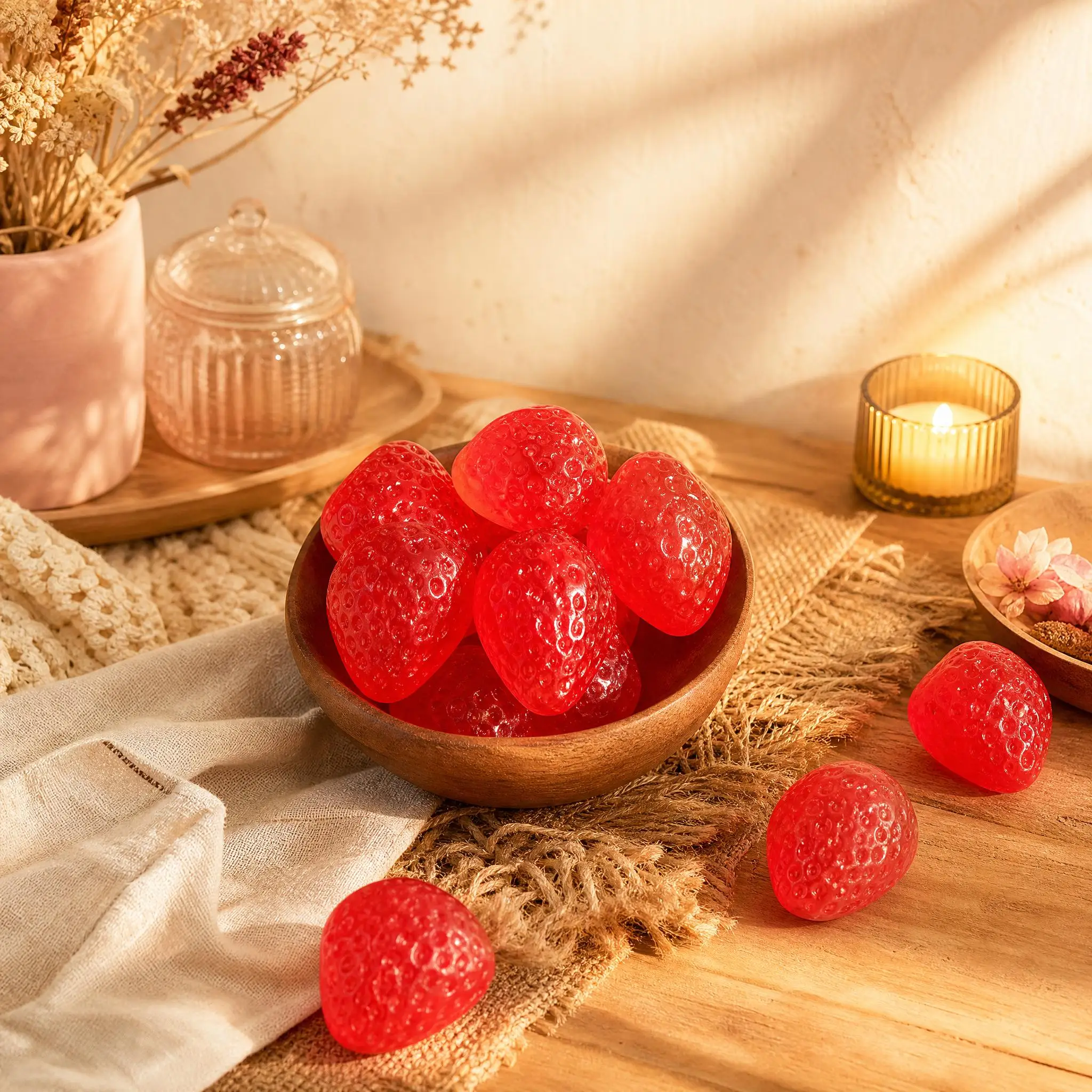 Grape Handmade Soap Strawberry-Shaped Soap Gift Funny Bathroom Crystal Soap Gift Box Ideal For Relatives Friends Holiday Present