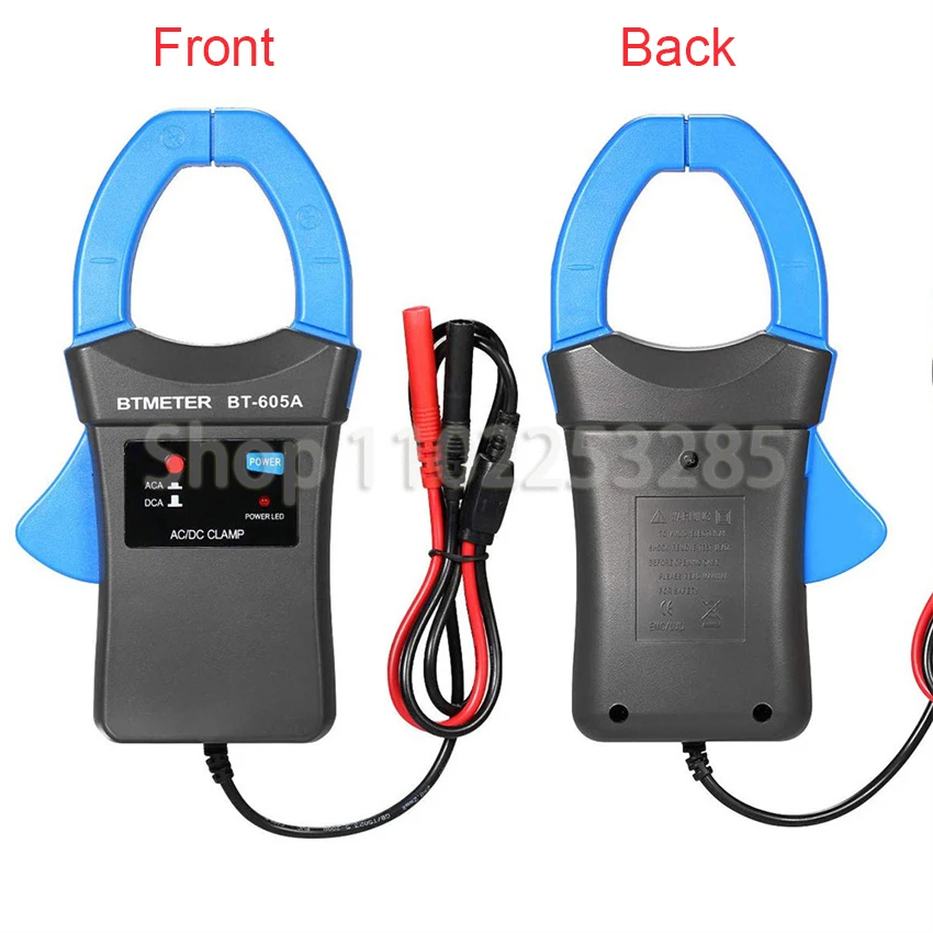 Clamp Meter BT-605A AC/DC 600A Clamp-on Current Probe Amp Adapter Perfect for Work with Digital Multimeters