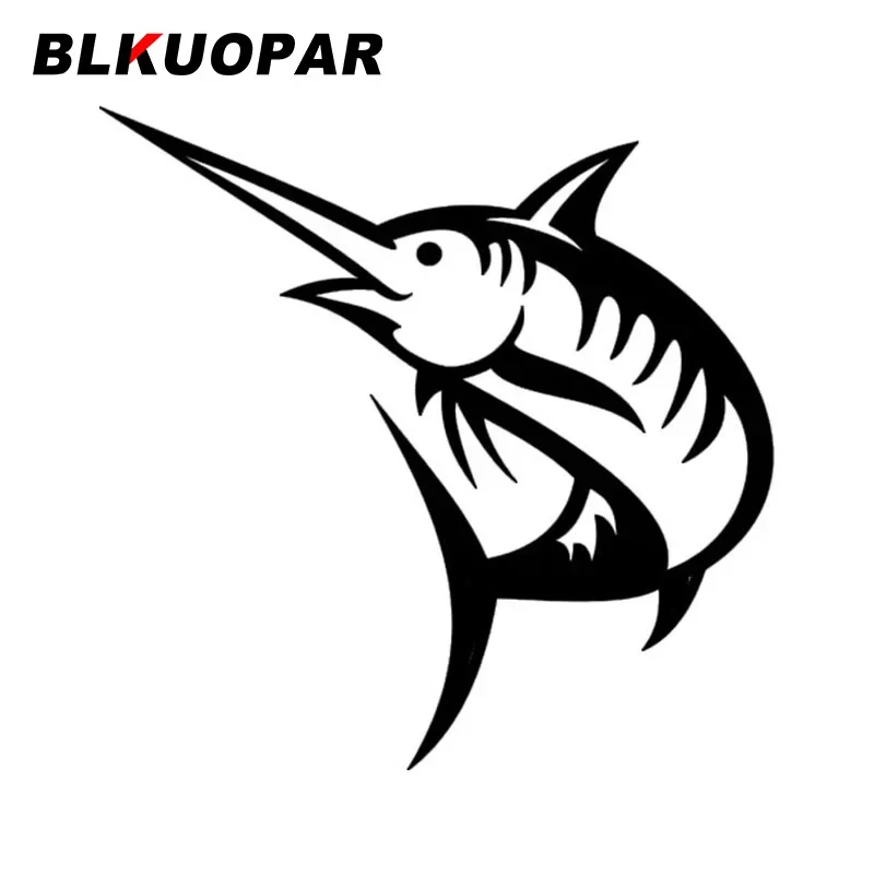 

BLKUOPAR Zwaardvis Fashionable Car Stickers Skateboard Motorcycle Computer Rearview Mirror Scratch Resistant Funny Vinyl Decal