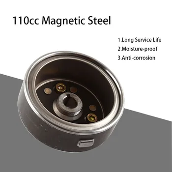 LINGQI Racing 110-125cc Engine Magneto Rotor Coil Magnetic Steel, Applicable to Off-road Motorcycle and ATV