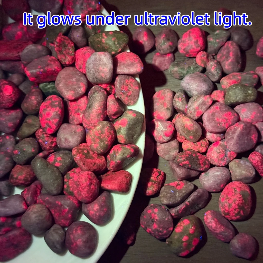 Éclats de pierres symbiotiques naturelles rouges, bleues et vertes, gravier de cristal pour la fabrication de bijoux, la décoration d'aquariums et de pots de plantes succulentes