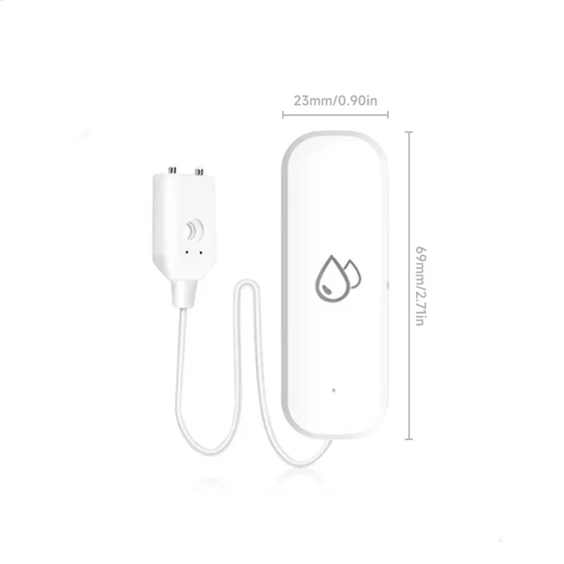 ABXF-2X Tuya Zigbee Датчик воды Сигнализация Детектор утечки воды Оповещение о наводнении Система охранной сигнализации при переполнении работает