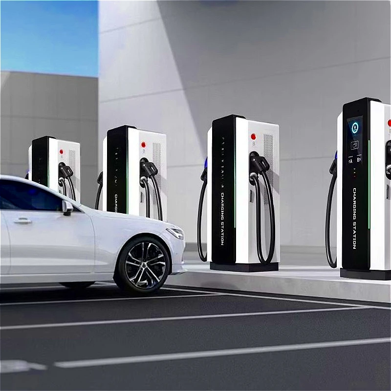 Hot Sale 160KW DC Vehicle Charger Commercial CCS Floor-Mounted Charging Stations Double Gun Quick Charging Pile High Quality