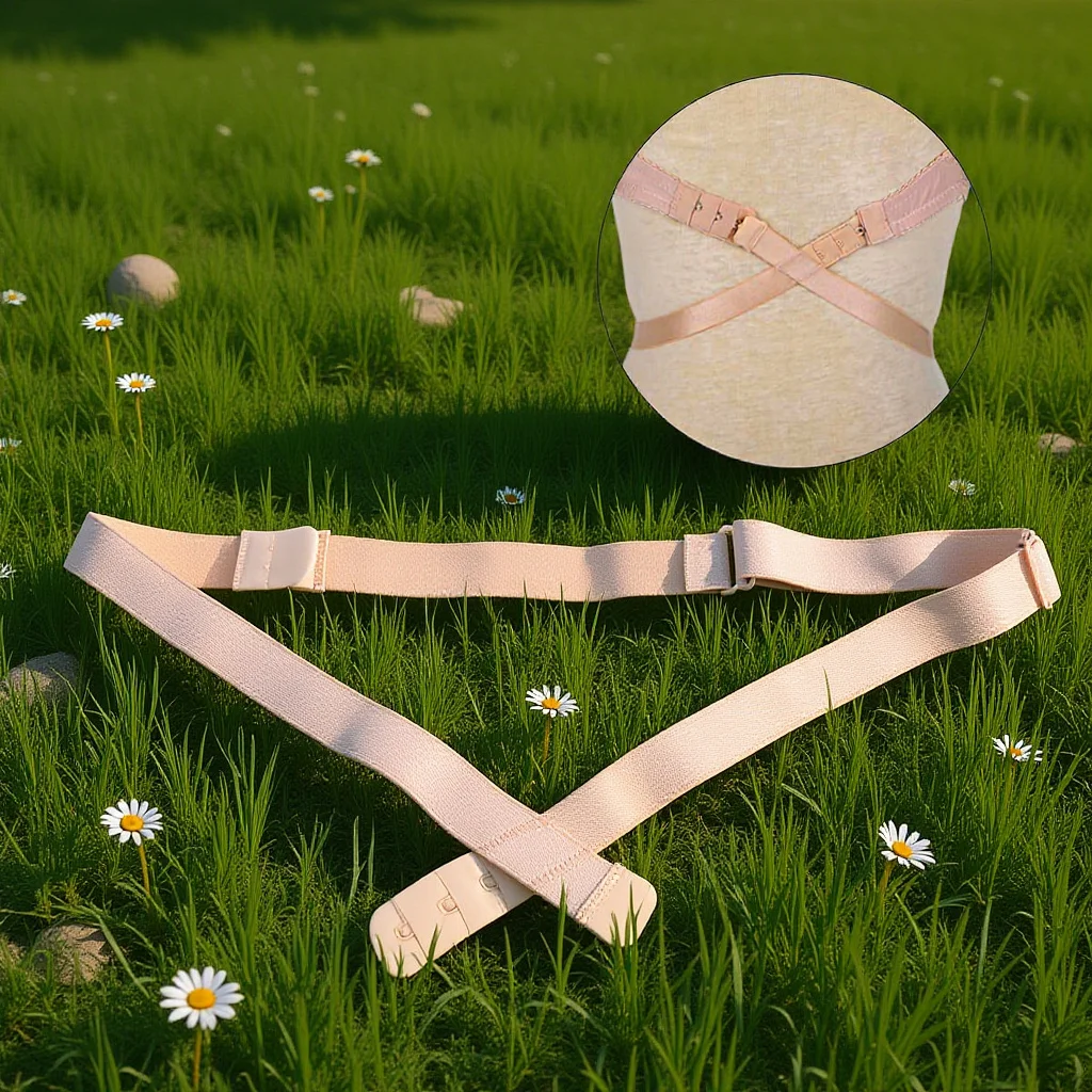 

Low Back Bra Strap Converter 3 Hooks Skin Color Adjustable Extender for Backless Dress V-Neck Shirt Summer Tops