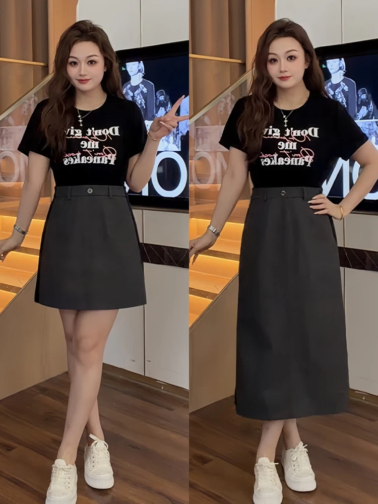 

Новинка 2026: Женское платье в американском стиле с цветочным принтом, больших размеров, с коротким рукавом, летнее, модное