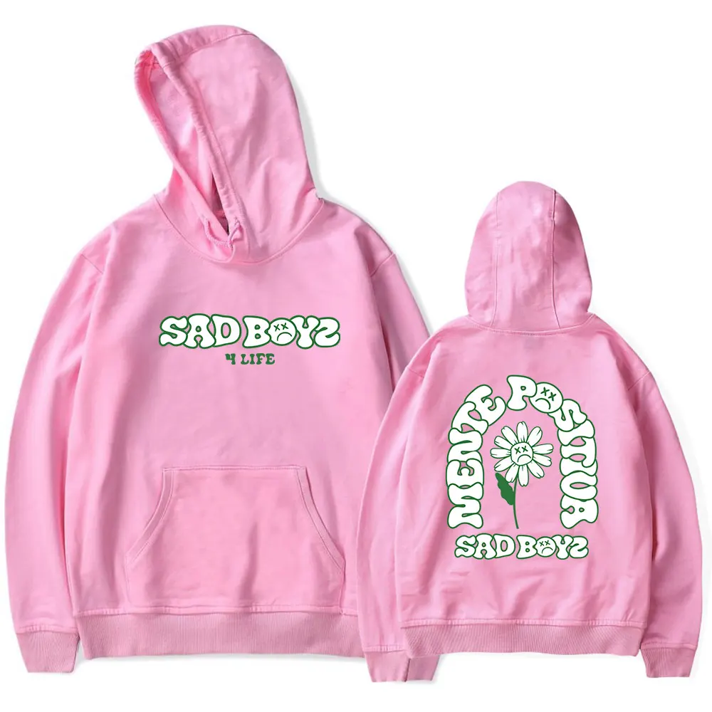 New Printed Junior H Merch $AD Boyz Flower Vintage 90s Hoodie SweatshirtsMen Women Streetwear Harajuku Hip Hop Casual Hooded