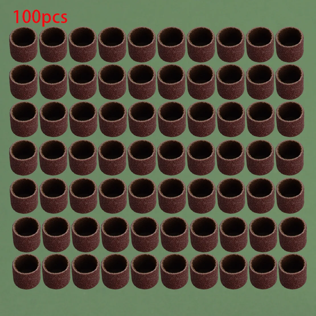 

100 шт./компл., набор шлифовальных барабанов, шлифовальные втулки, зернистость 120, наждачная бумага, лента, подходит для вращающегося инструмента