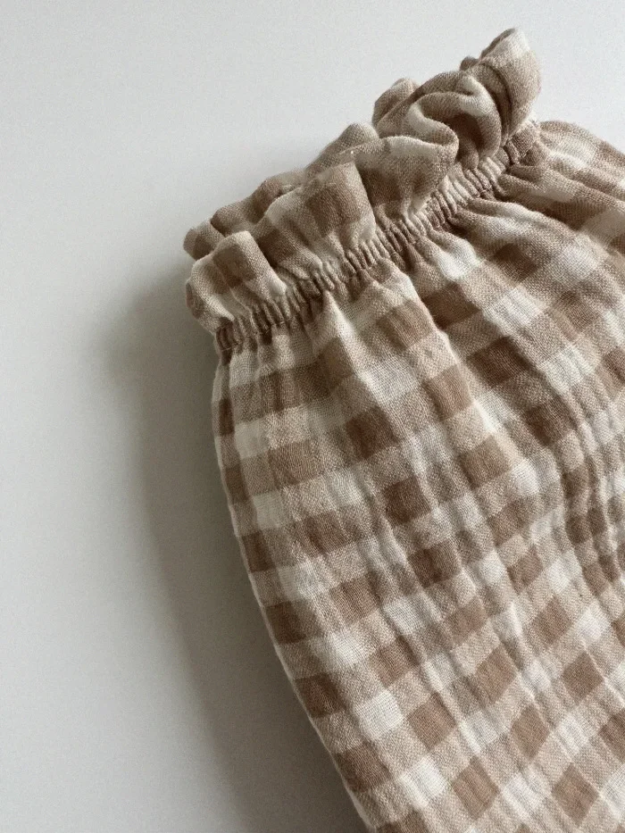 Bio-Baumwoll-Musselin-Hosen für Babys, süße Capri-Hosen mit Muster, weiche, leichte Hosen für Neugeborene und Kleinkinder, für alle Jahreszeiten. – Detail 23