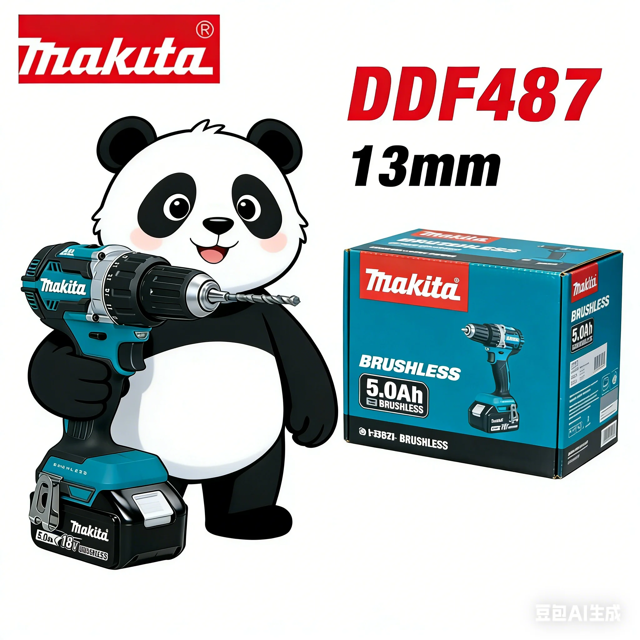

Оригинальный аккумулятор Makita DDF487 и бесщеточный литиевый электрический шуруповерт-дрель Makita