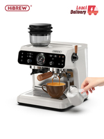 HiBREW Upgraded Dual Boiler Barista Pro Espresso Machine Built-in Grinder With 30 Size Settings for Cafe Hotel Restaurant H7B