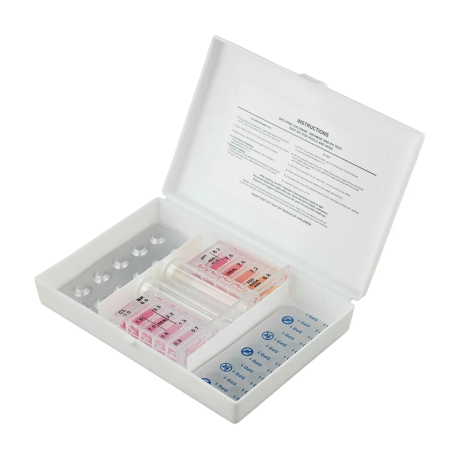 3in1 Pool Water Test Kit PH Testing Water Quality With Box Outdoor Swimming Pool Water Quality Testing Tool Accessories