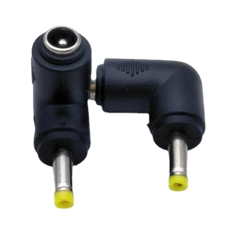 Адаптер питания постоянного тока 5,5 x 2,1 с гнездовым разъемом 3,5x1,35 мм/4,0x1,7 мм/5,5x1,7 мм, 90-градусный разъем постоянного тока