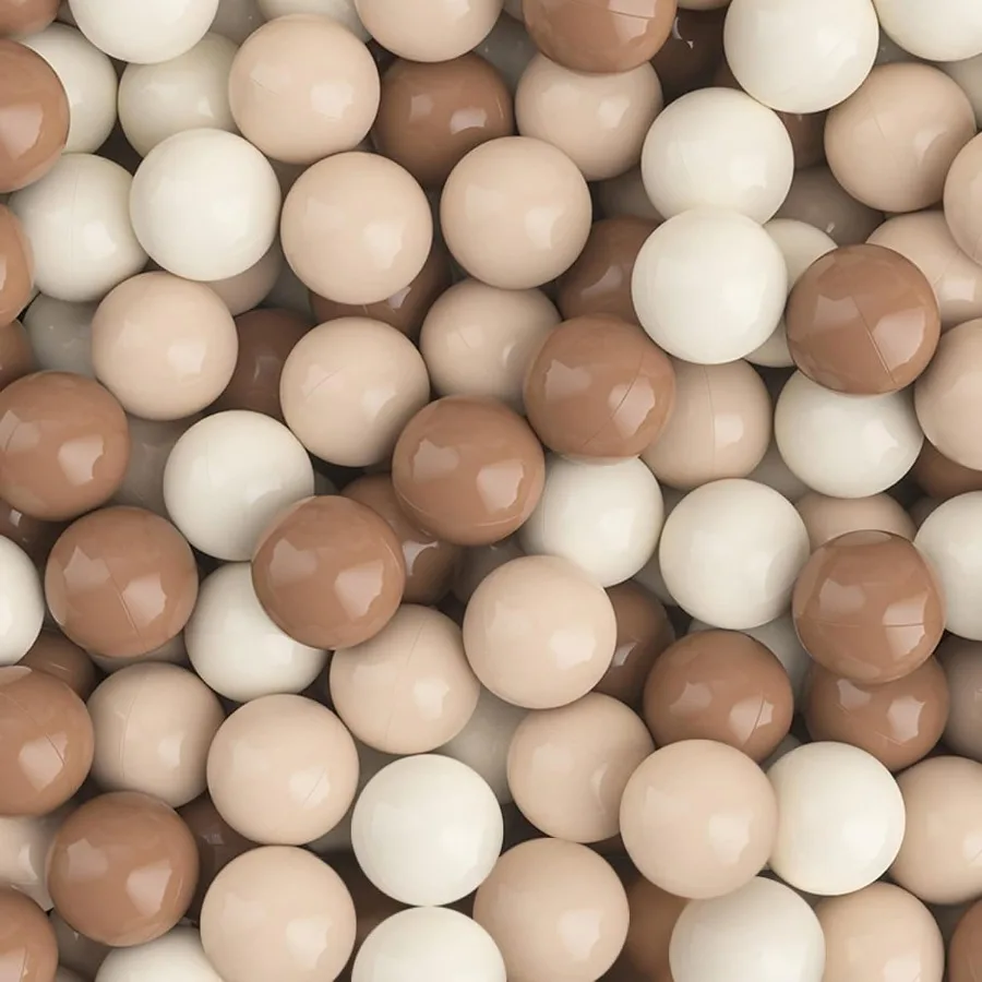 Ball Pit Pack de 100 boules en plastique anti-écrasement sans BPA pour tente, maison de jeu, jouet de fête, Macaron, couleurs océan, 2.15 pouces