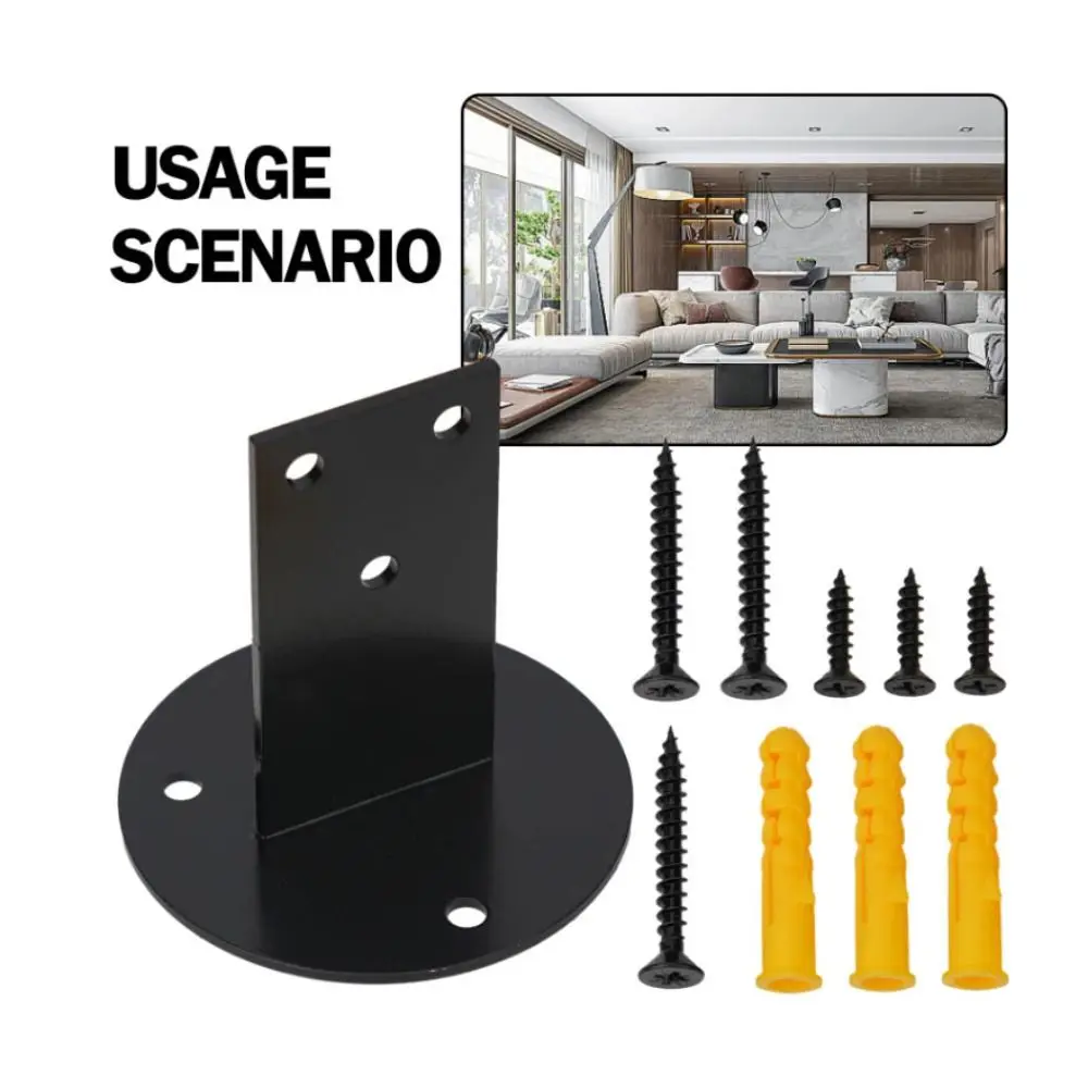 Stainless Steel Handrail Bracket Straight Design Flat Bottom Wall Support Bracket Durable Rust Prevention Bannister Bracket
