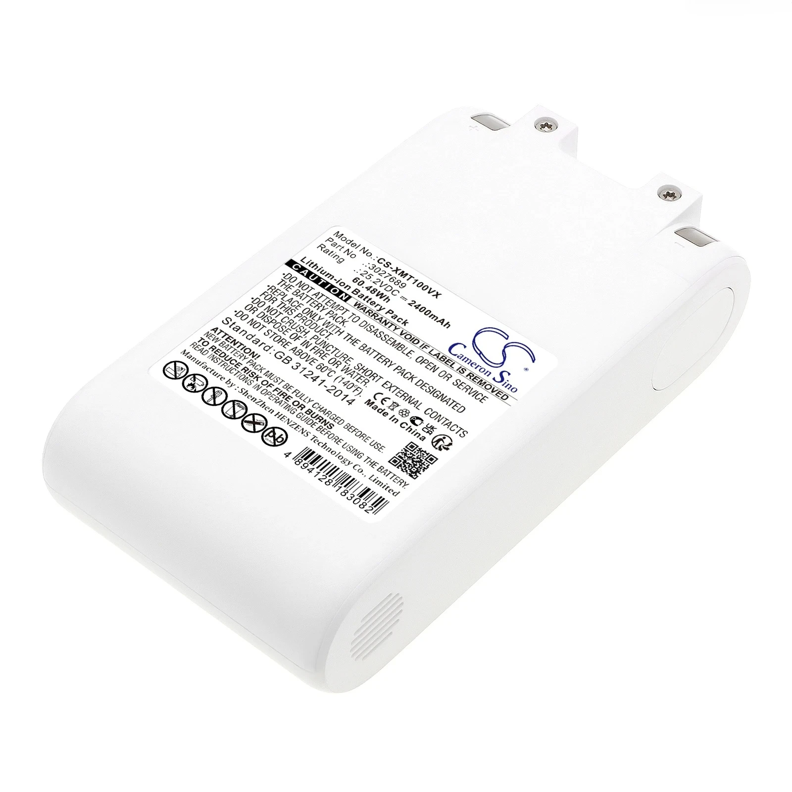 

25.2V 2400mAh Vacuum Cleaner Battery 3027689 BHR4368GL BHR4307GL for Xiaomi/Dreame G9 P2045 T10 P2010 T20 G10 T20VTE1
