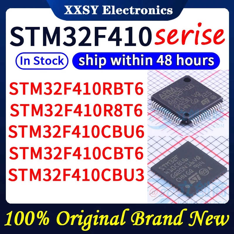 STM32F410RBT6 STM32F410R8T6 STM32F410CBU6 STM32F410CBT6 STM32F410CBU3 100% Quality Original New MCU IC