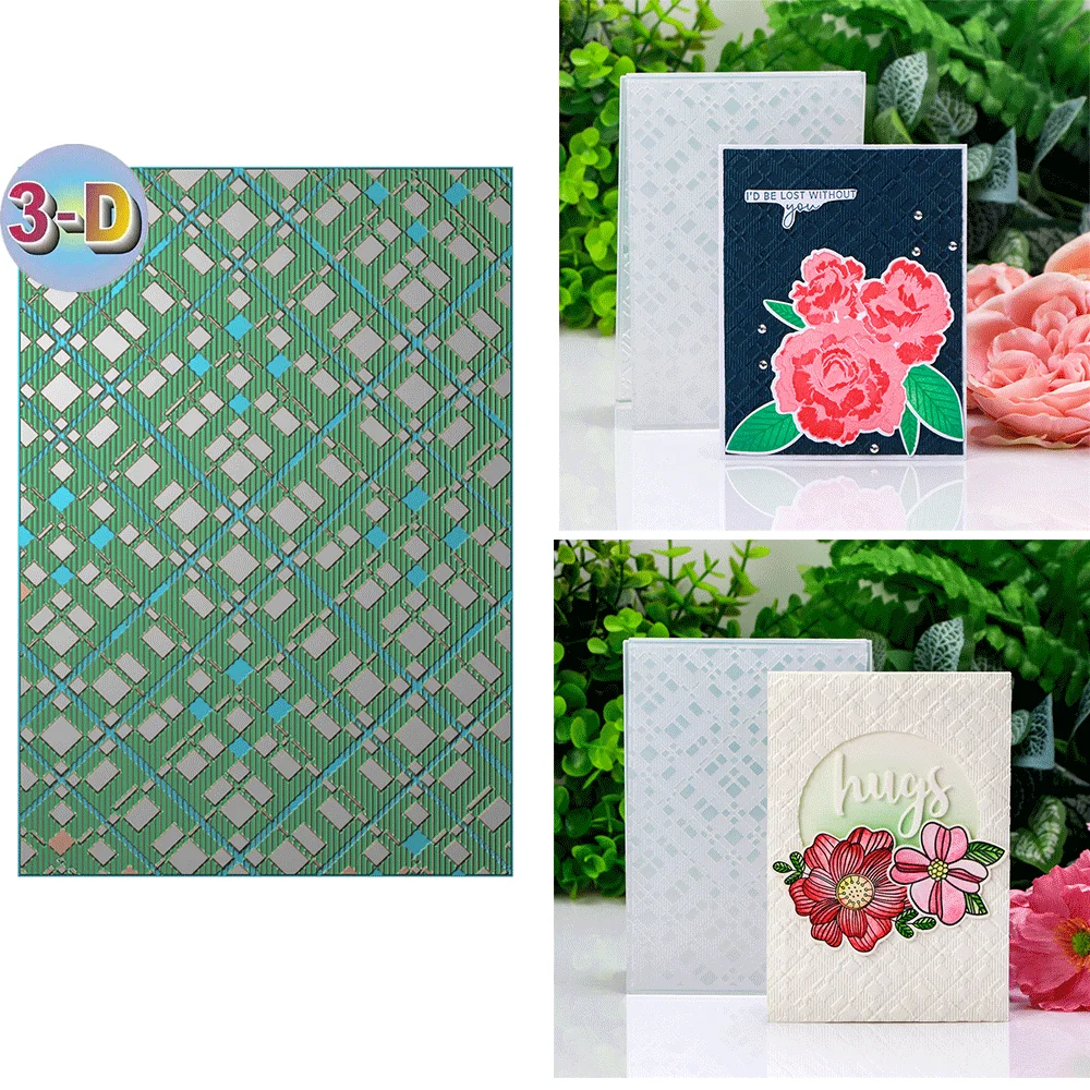 

3D Embossing Folder and Matching Dies for Adding Textured Detail To Paper Crafting Card Making Supplies