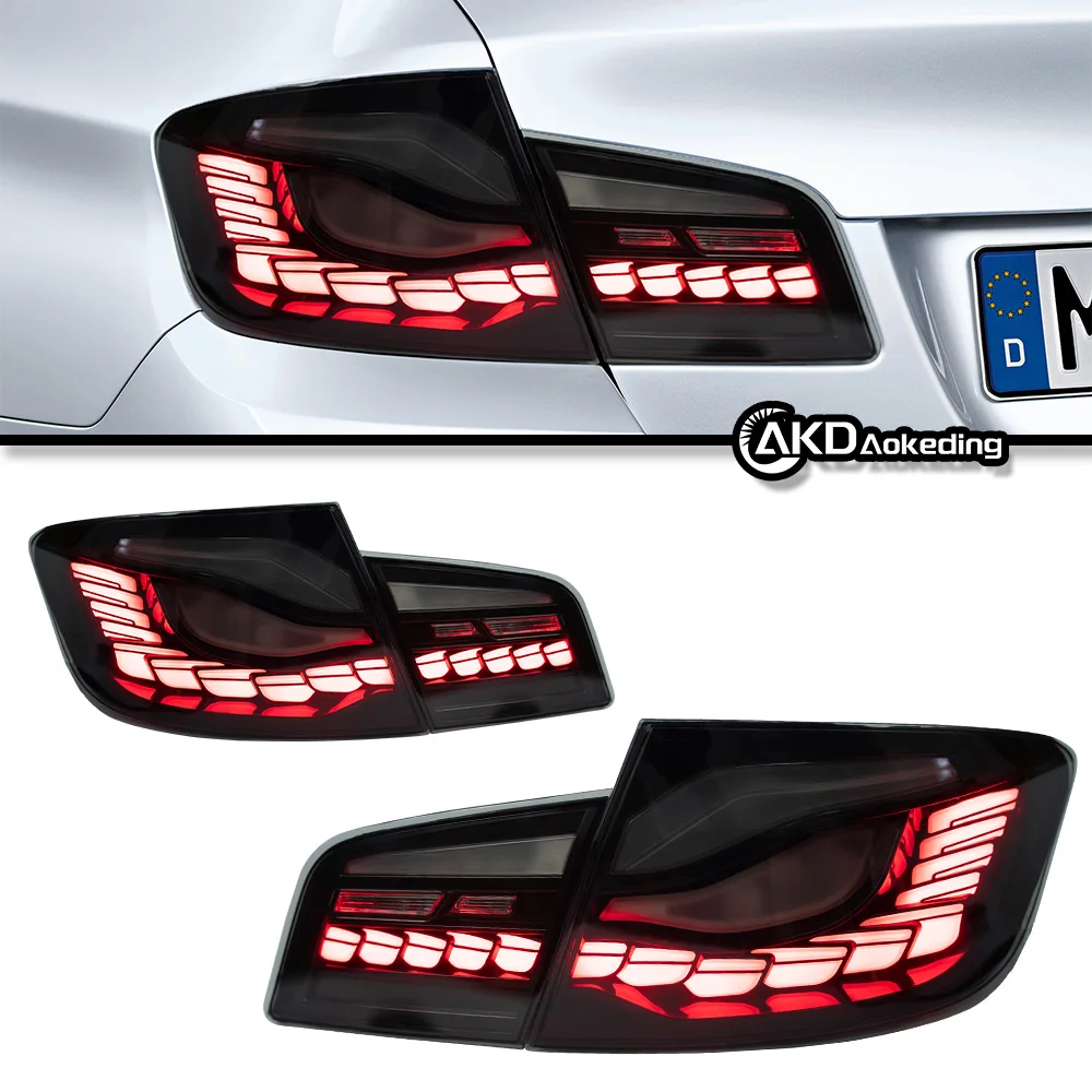 Taillights For F10 5 Series M5 GTS OLED Tail Light LED DRL Running Dynamic Signal Brake Reversing Parking Lighthouse Facelift