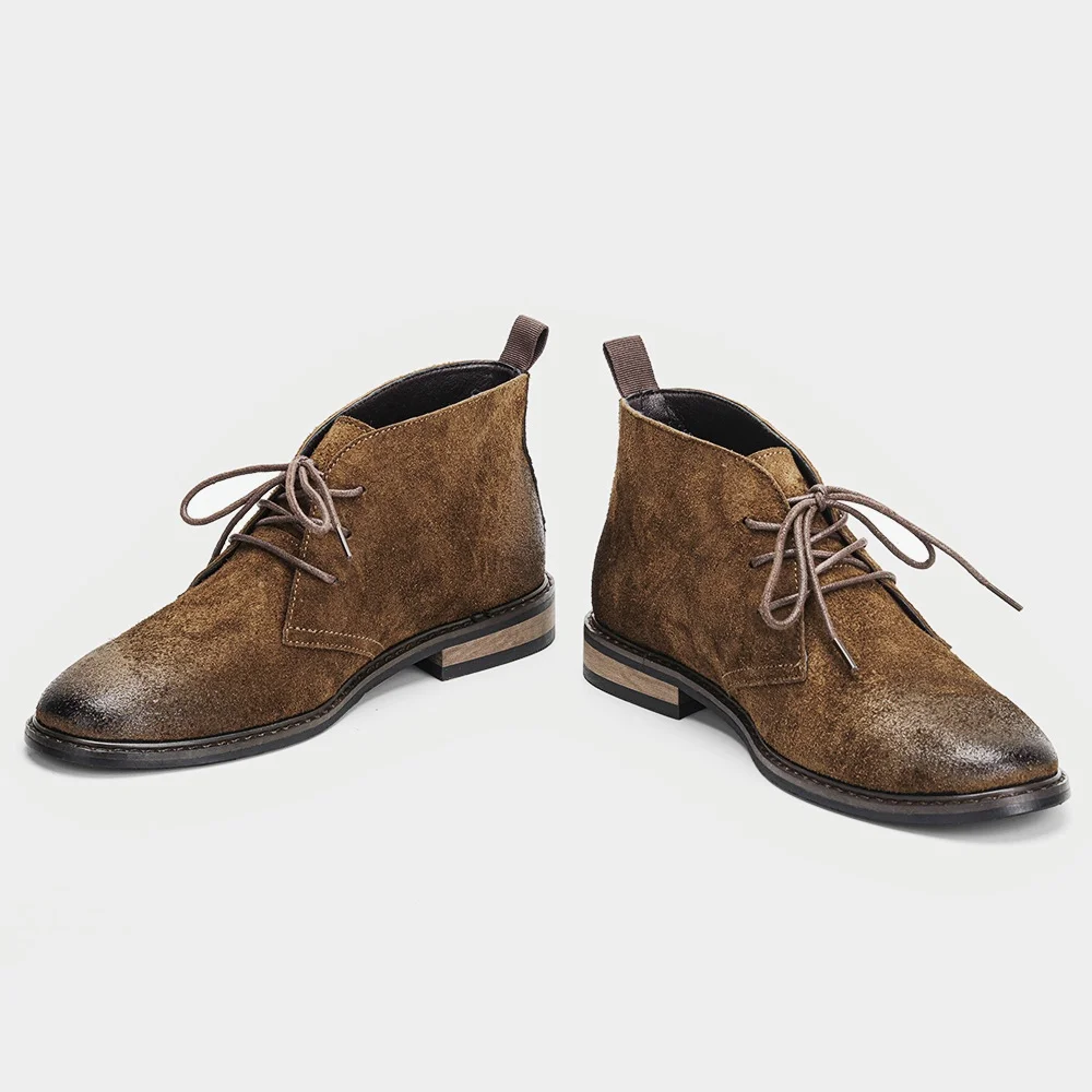 Lederstiefel Retro Komfortabel Marken-Retro-Mode 2026 Knöchelhohe Stiefel – Detail 9