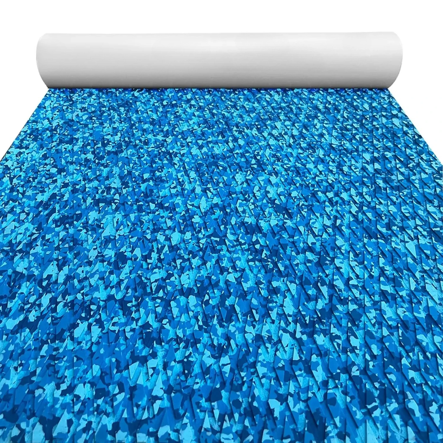 

KXKZREN 2400x1200mm EVA Foam Boat Flooring Blue Camo Diamond Decking Sheet Non-Slip Marine Mat Self-Adhesive for Yacht Kayak RV