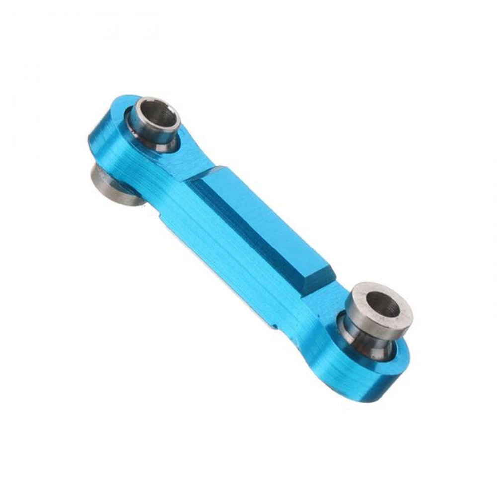 Wltoys A959-B A969-B 블루용 B49B-2Pcs 앞뒤 범퍼 & 1세트 금속 25T 스티어링 서보 혼 암 + 금속 서보 러더 로드