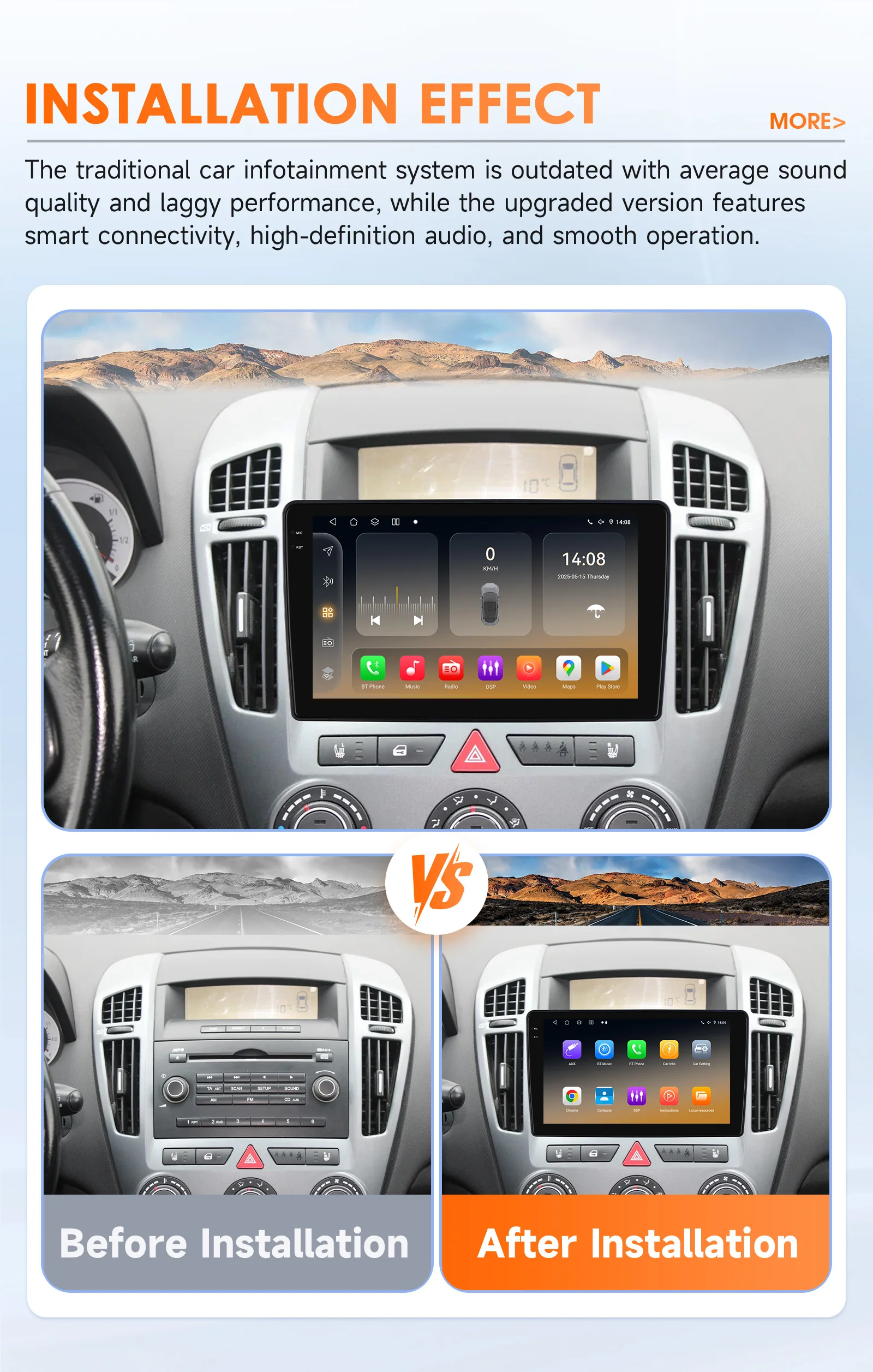 OSSURET Bestseller 9 Zoll 2 Din Android 15 Auto-Intelligentes System Radio für Kia Ceed 2006-2012 Autoradio Kabelloses CarPlay Android Auto Optional 360 °   Kamera-Videoplayer Bluetooth 6115 SWC RDS
