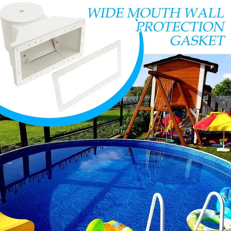 Pool Skimmer Gasket Replacement Ground Pool Wide Mouth Gaskets Swimming Accessories Rectangular Pad Butterfly Faceplate Tool For